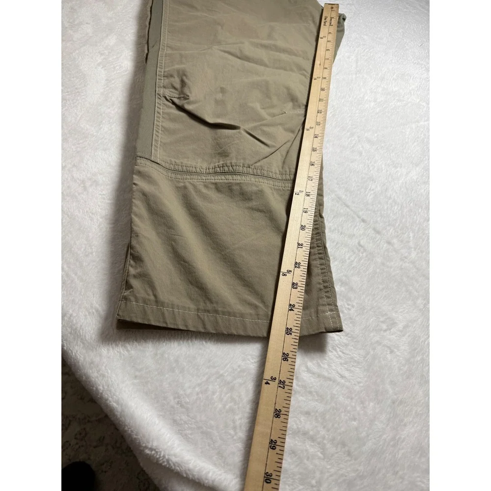Kuhl Radikl Pants Mens 38x25 Khaki Tan Brown Hiking Outdoor Cropped Hemmed‎